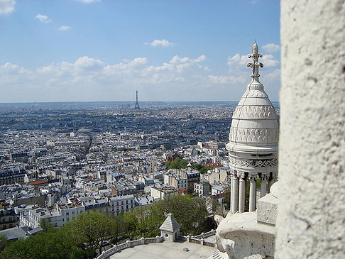 Eiffel tower from Sacre Coeur