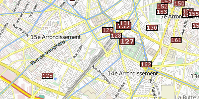Montparnasse Paris Stadtplan