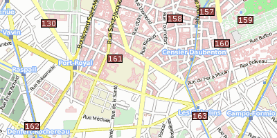 Stadtplan Rue Mouffetard Paris