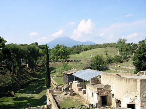 Blick vom Bau der Eumachia - Kampanien (Pompei)