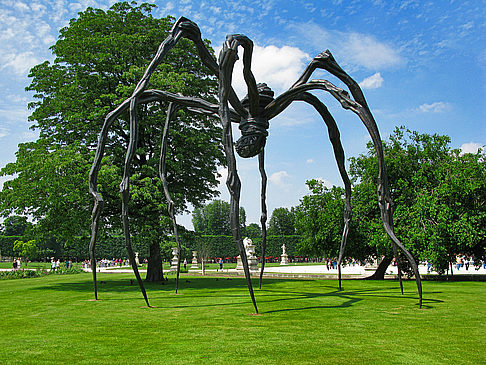 Jardin des Tuileries Bildansicht Reiseführer  Spinnenskulptur im Jardin des Tuileries