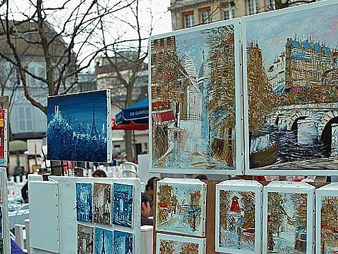 Place du Tertre Ansicht Sehenswürdigkeit  