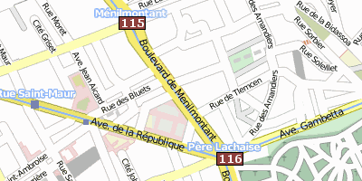 Stadtplan Belleville