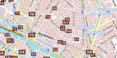 Hôtel Carnavalet Stadtplan