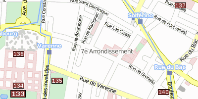Hôtel des Invalides Stadtplan