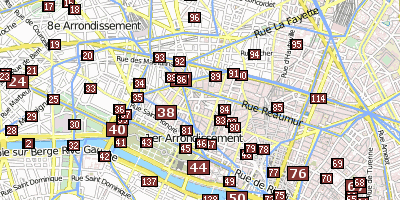 Madeleine-Kirche Paris Stadtplan