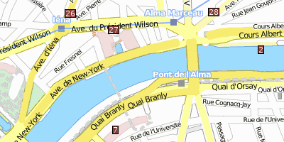 Musée des Arts Premiers Paris Stadtplan