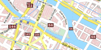 Notre-Dame Stadtplan