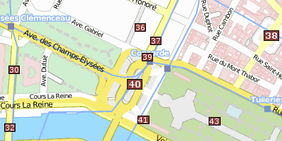 Stadtplan Place de la Concorde Paris