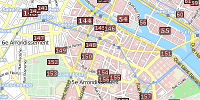 Stadtplan Quartier Latin