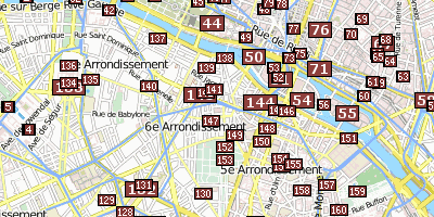 Stadtplan Saint-Germain-des-Près Paris